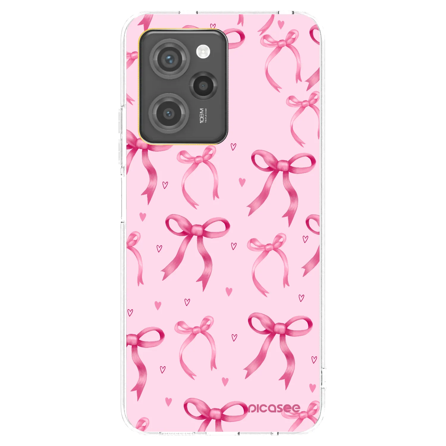 Picasee Xiaomi Poco X5 Pro Hülle - Schwarzes Silikon - Bow Aesthetic