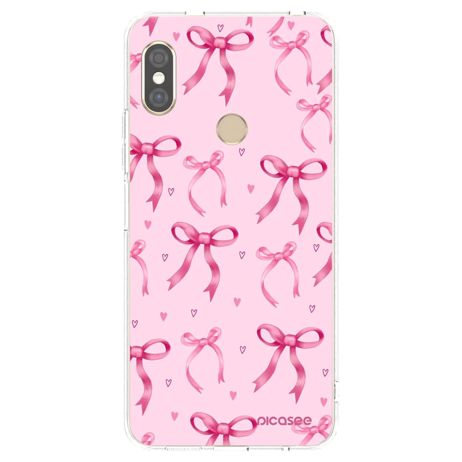 Picasee Xiaomi Redmi Note 5 Global Hülle - Transparentes Silikon - Bow Aesthetic