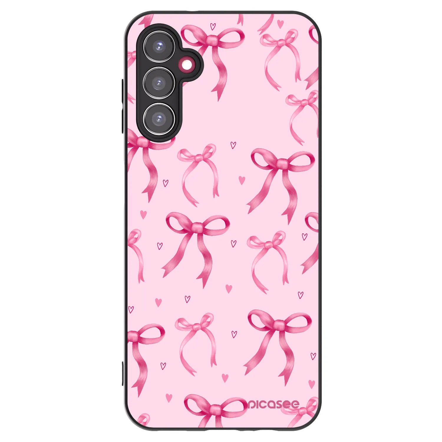 Picasee Samsung Galaxy A14 4G A145R Hülle - Schwarzes Silikon - Bow Aesthetic