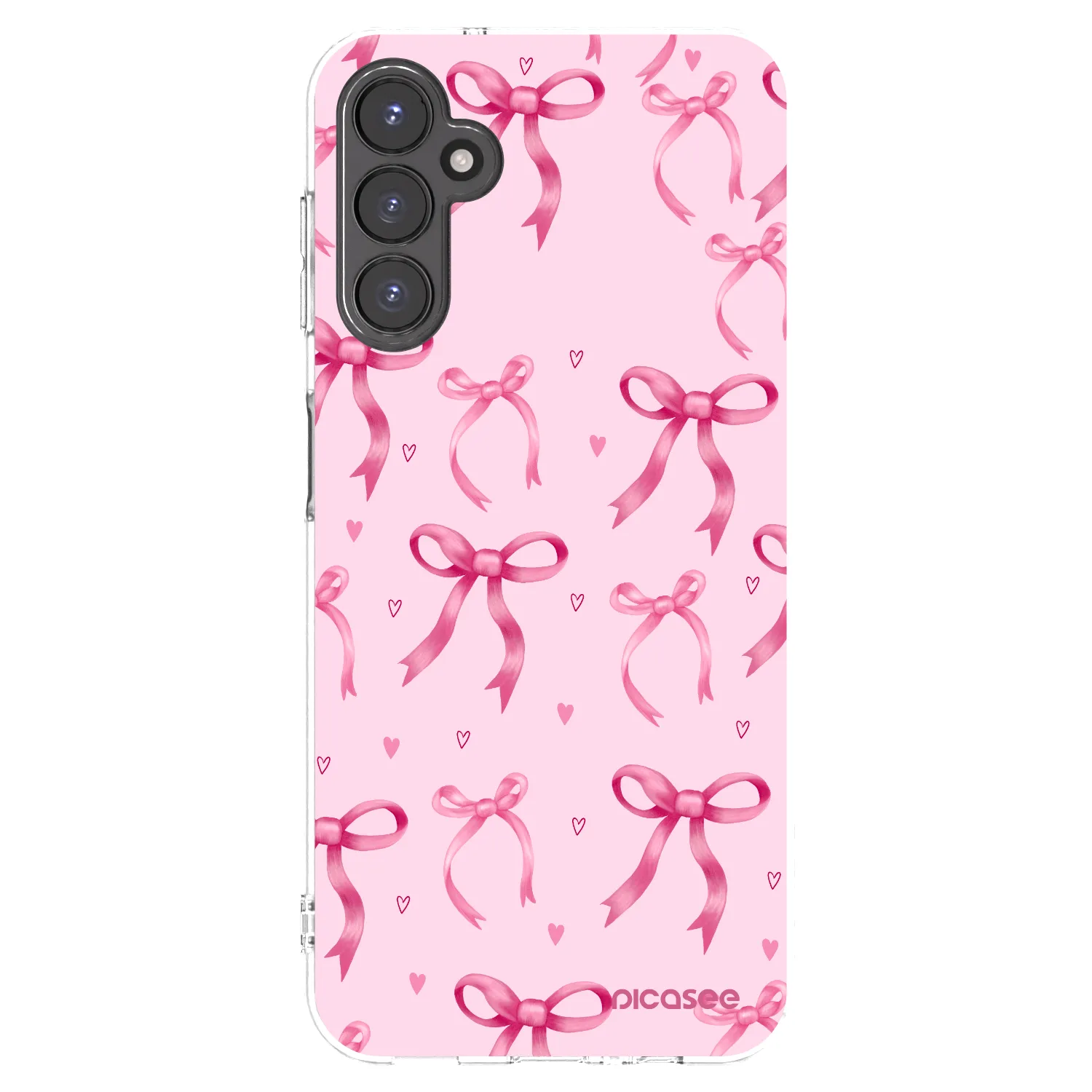 Picasee Samsung Galaxy A14 5G A146P Hülle - Transparentes Silikon - Bow Aesthetic