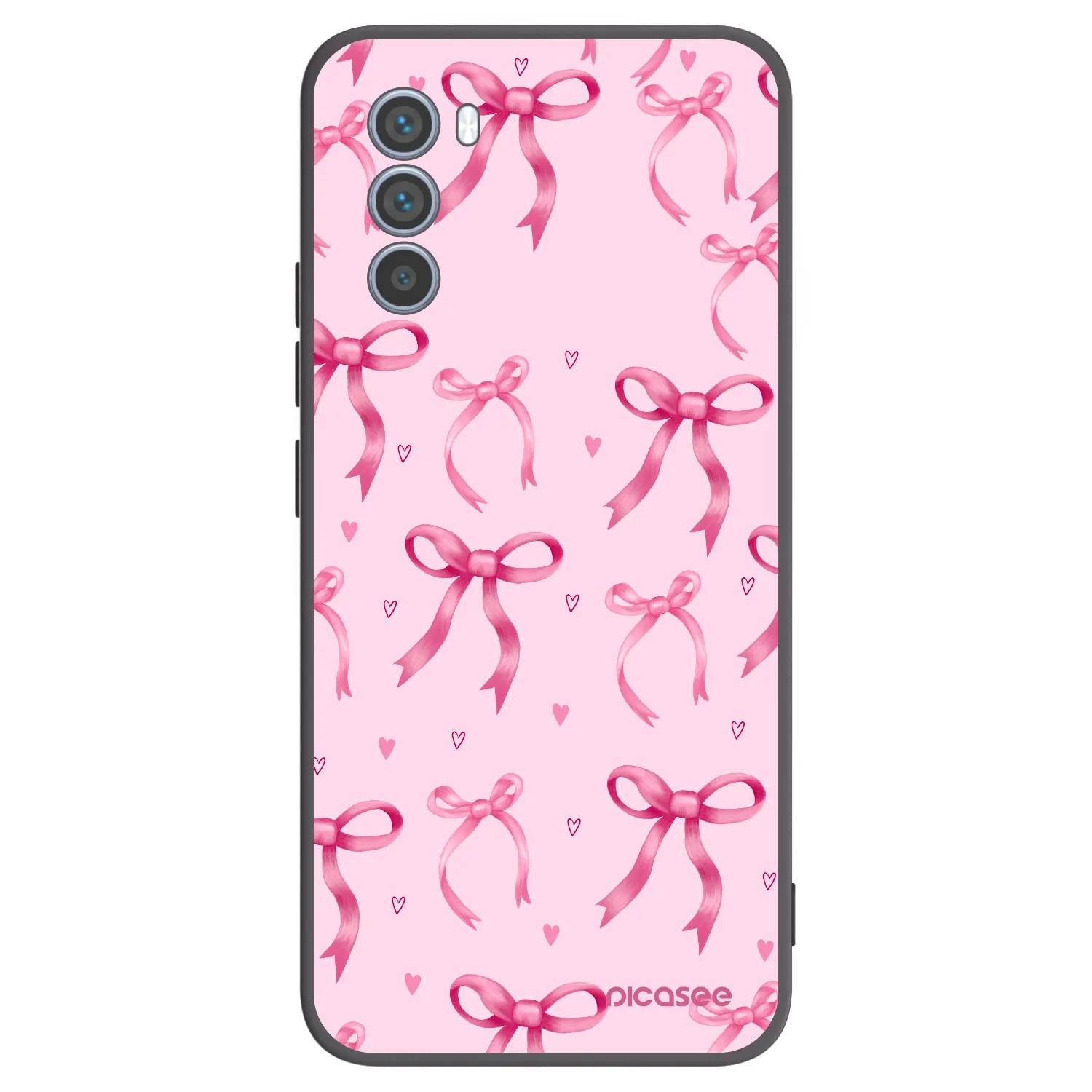 Picasee Motorola Moto G62 Hülle - Schwarzes Silikon - Bow Aesthetic