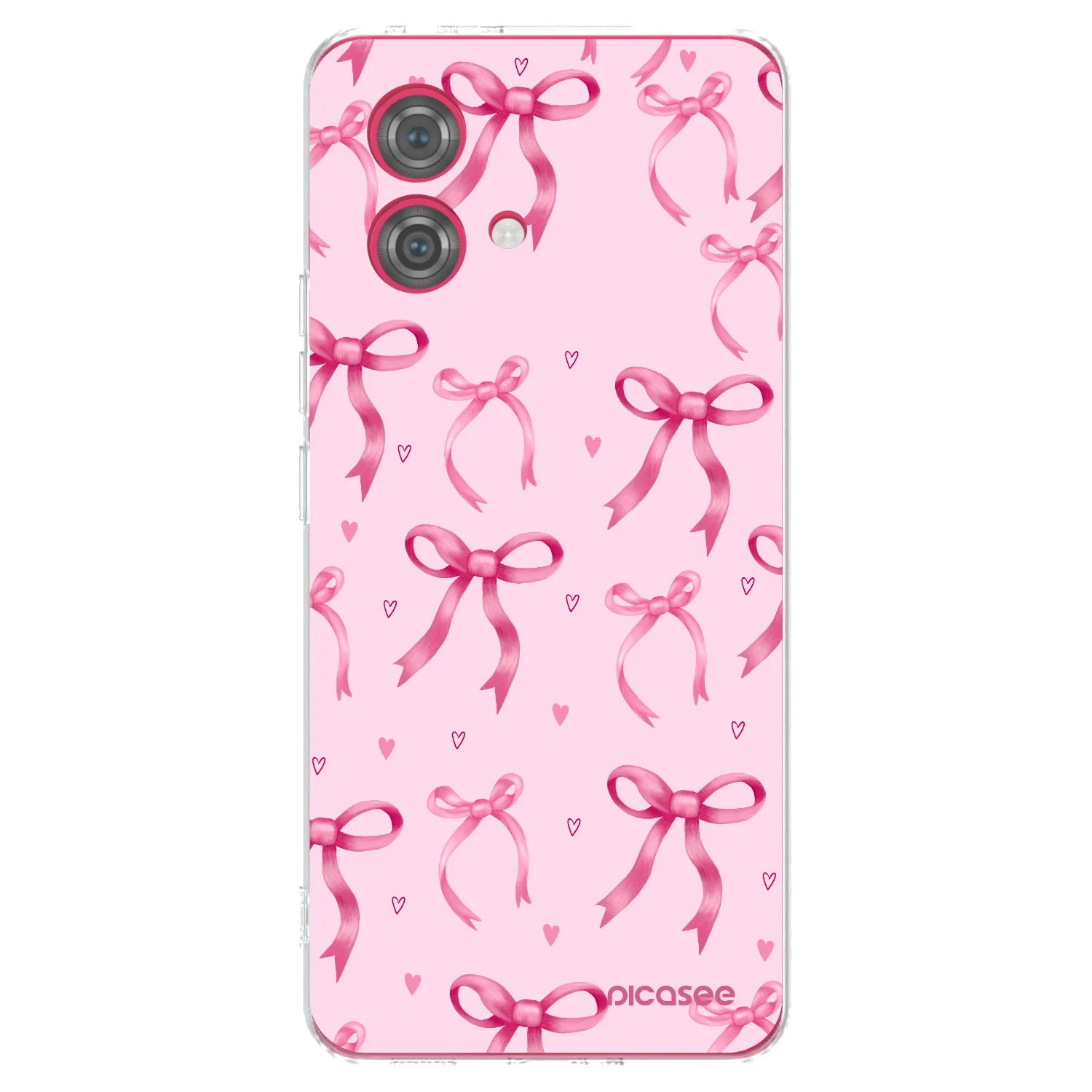 Picasee Motorola Moto G84 5G Hülle - Transparentes Silikon - Bow Aesthetic