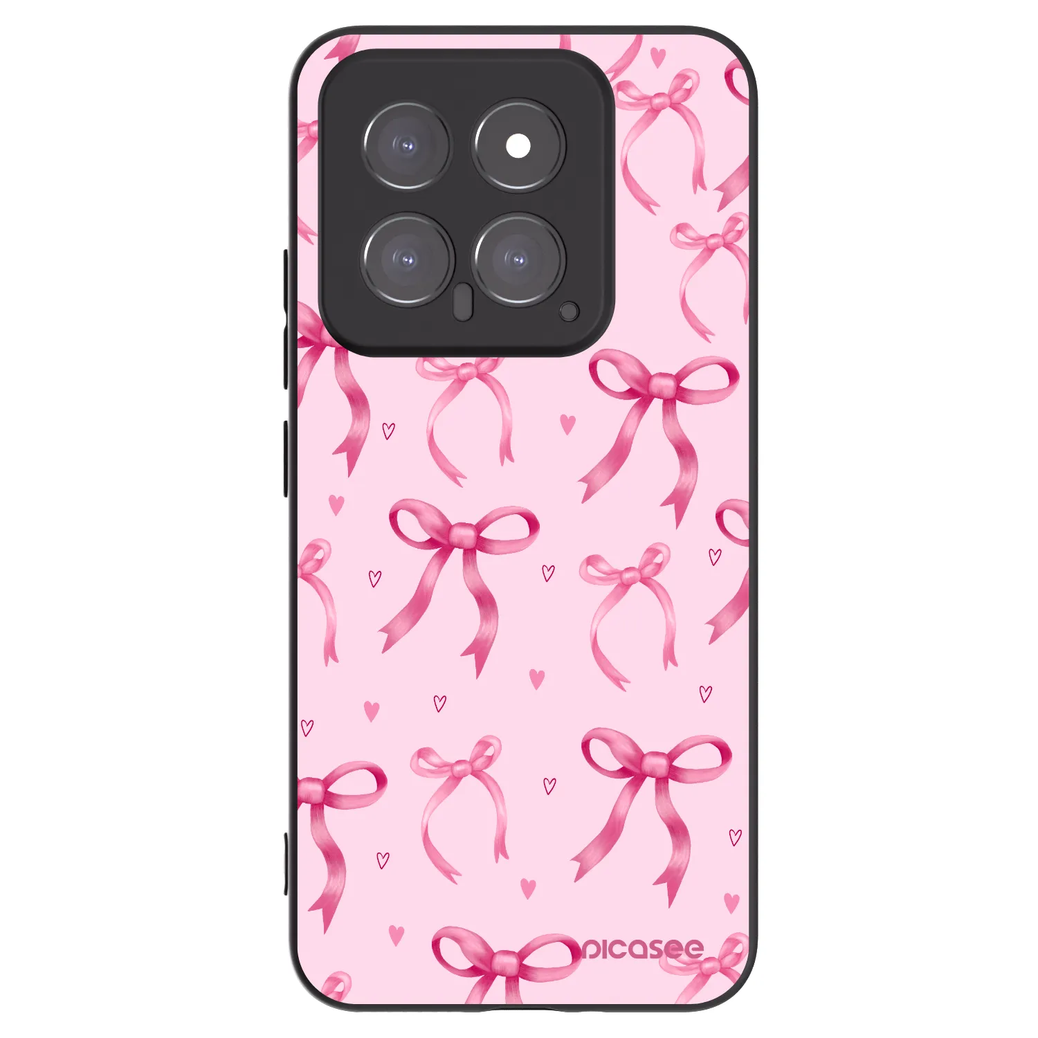 Picasee Xiaomi 14 Hülle - Schwarzes Silikon - Bow Aesthetic
