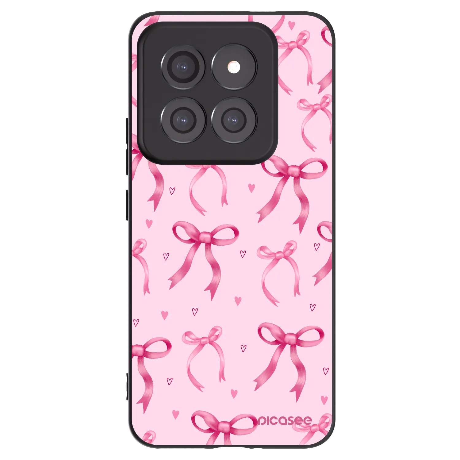 Picasee Xiaomi 14 Pro Hülle - Schwarzes Silikon - Bow Aesthetic