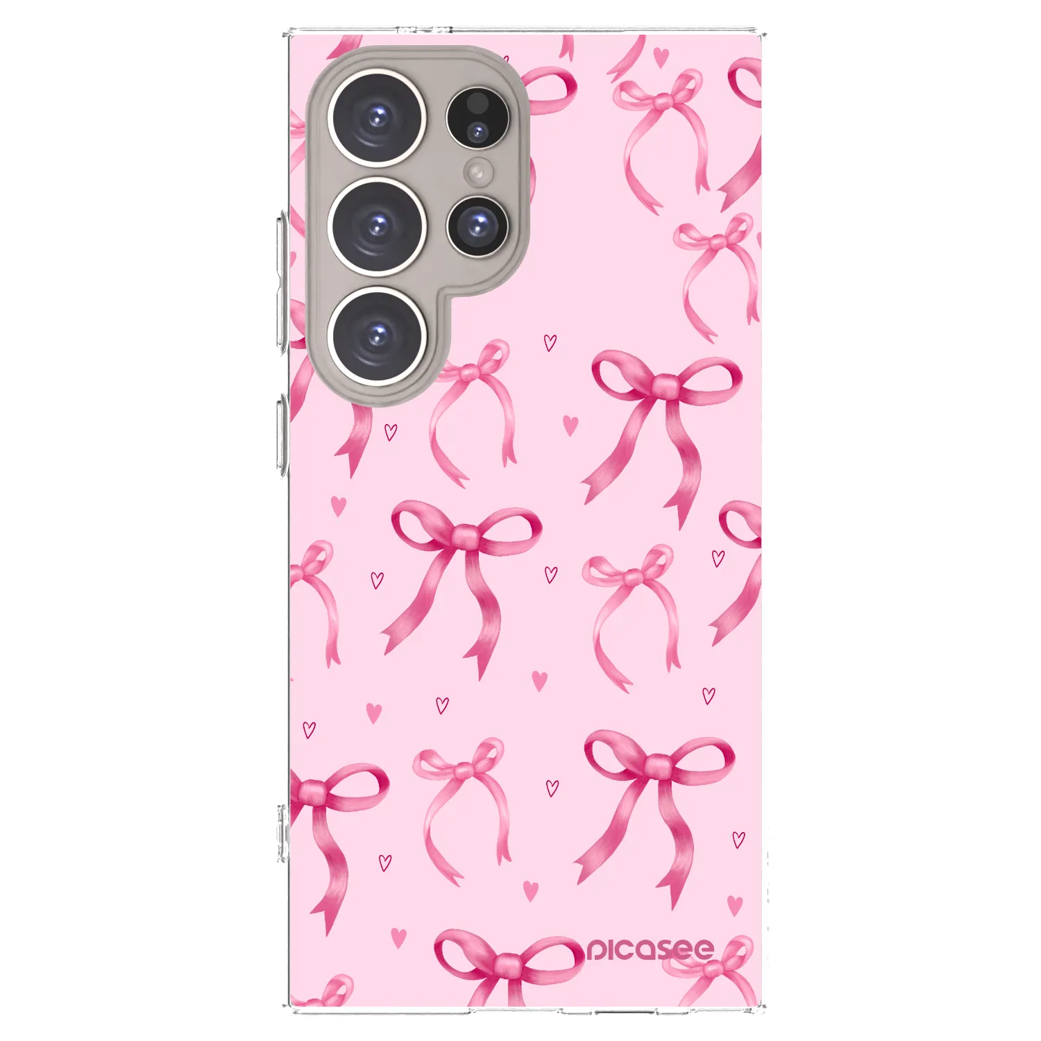 Picasee Samsung Galaxy S24 Ultra S928B 5G Hülle - Transparentes Silikon - Bow Aesthetic