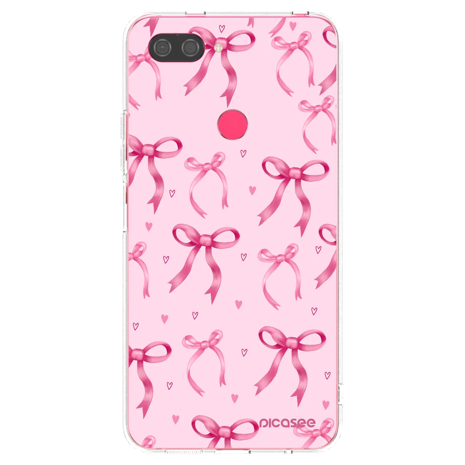 Picasee Xiaomi Mi 8 Lite Hülle - Transparentes Silikon - Bow Aesthetic