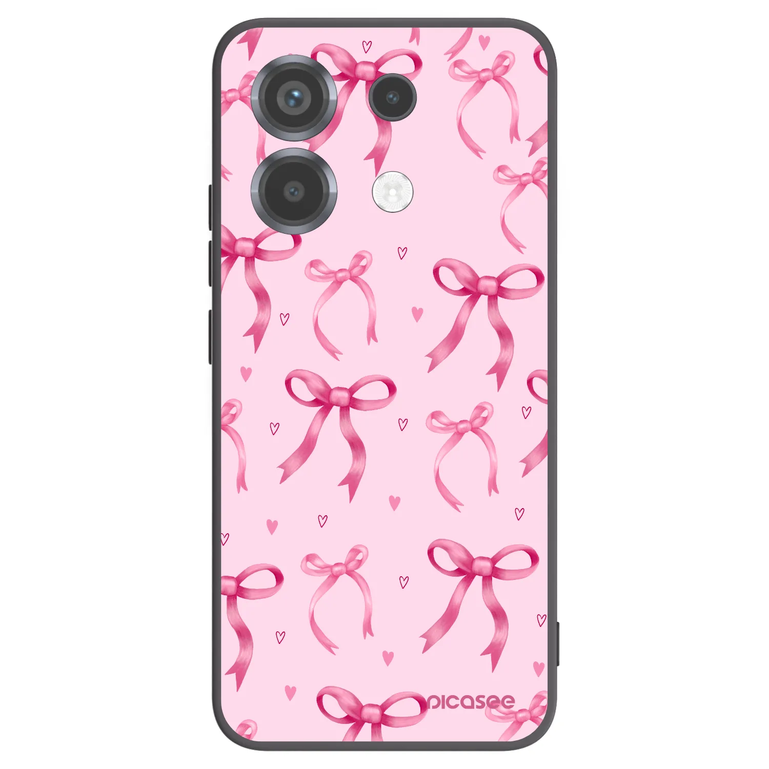Picasee Xiaomi Poco X6 Hülle - Schwarzes Silikon - Bow Aesthetic