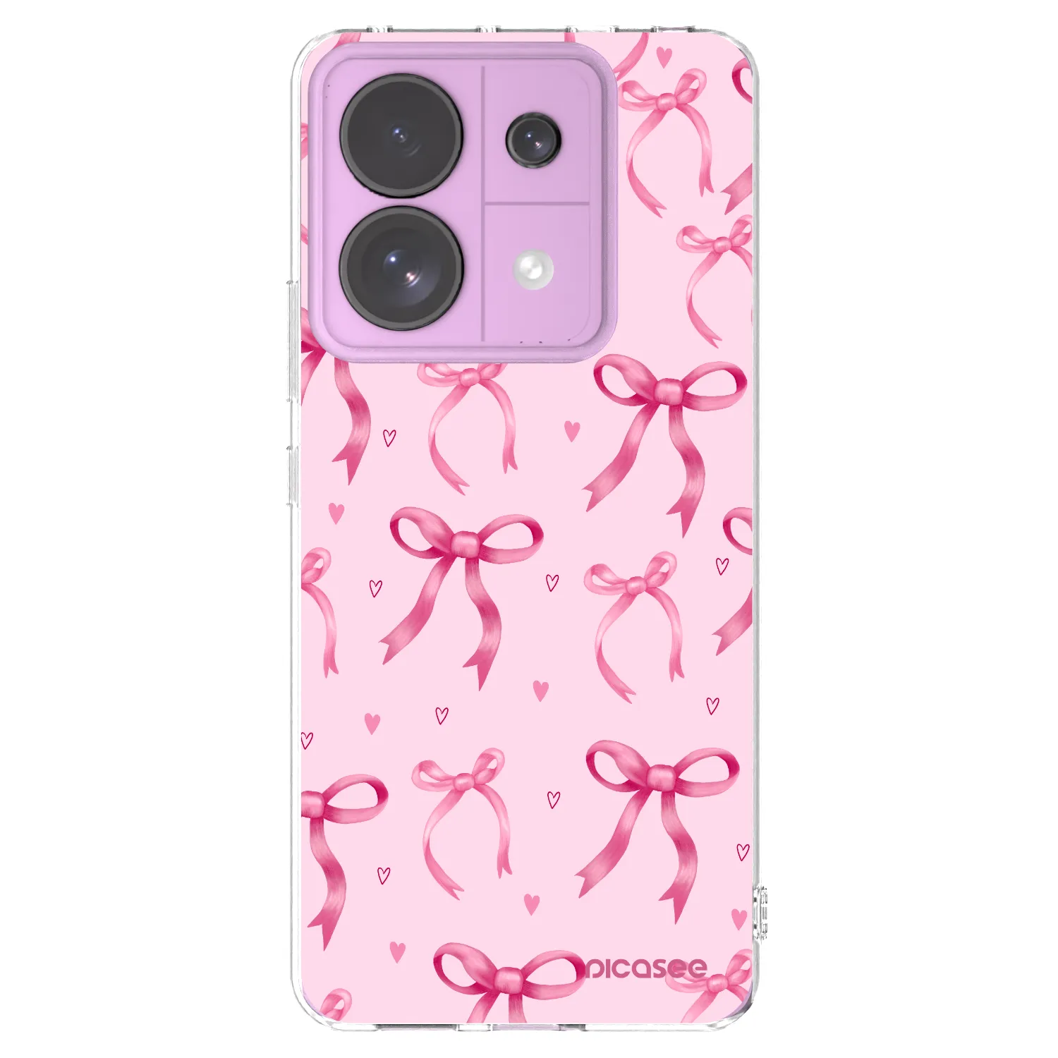 Picasee Xiaomi Redmi Note 13 Pro 5G Hülle - Transparentes Silikon - Bow Aesthetic