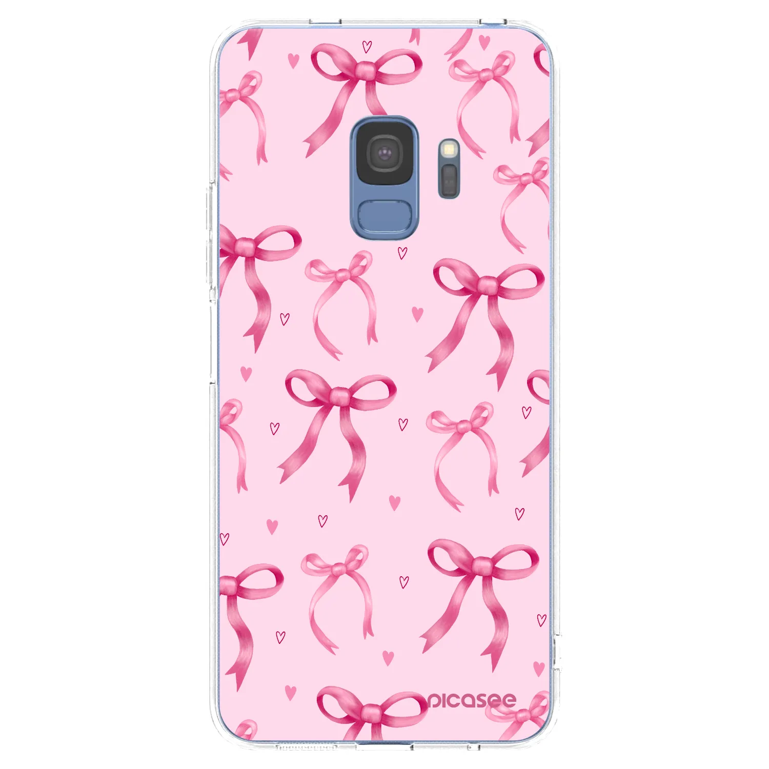 Picasee Samsung Galaxy S9 G960F Hülle - Transparentes Silikon - Bow Aesthetic
