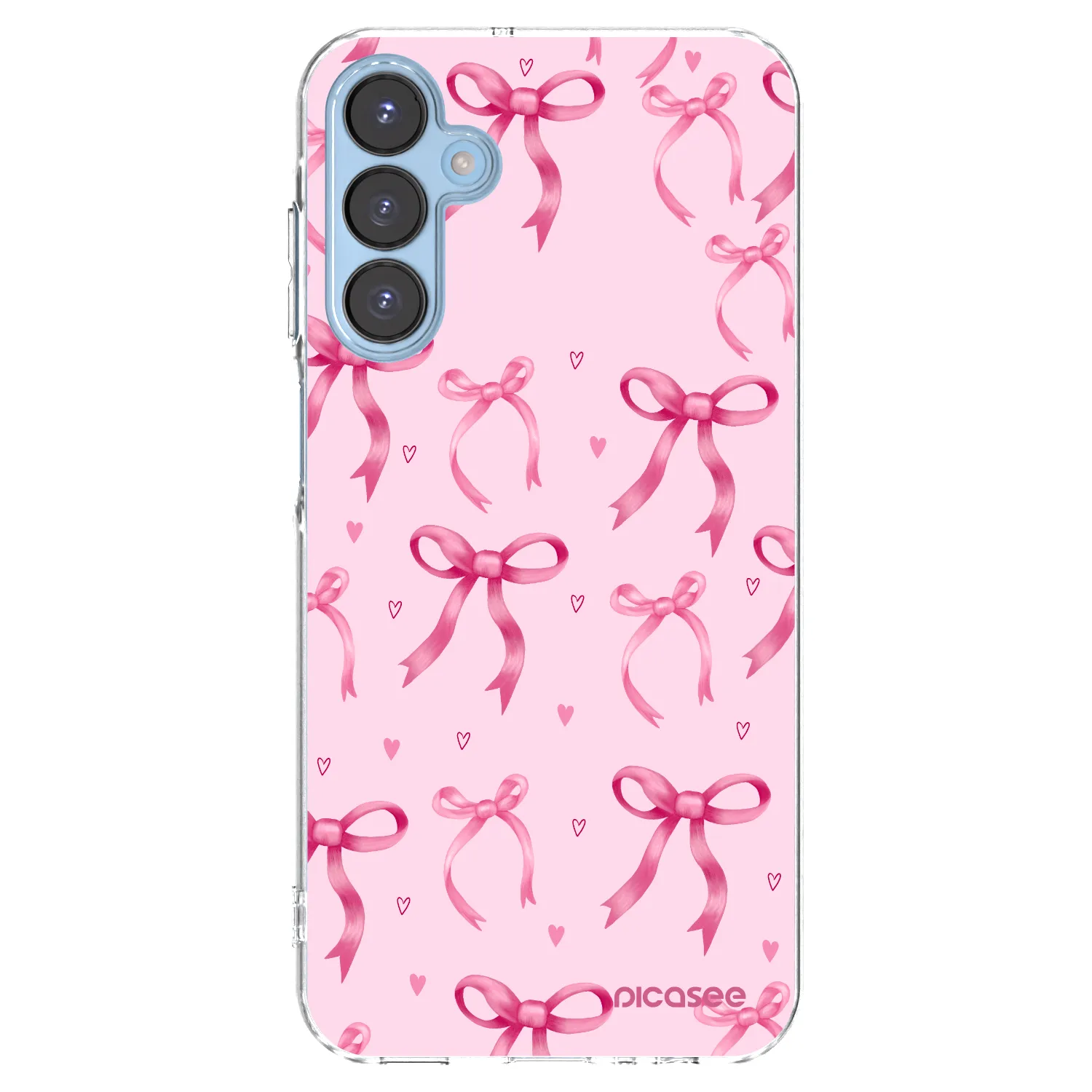 Picasee Samsung Galaxy A15 A156B 5G Hülle - Transparentes Silikon - Bow Aesthetic