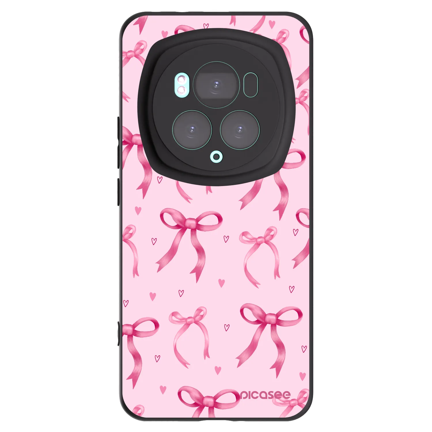 Picasee Honor Magic6 Pro Hülle - Schwarzes Silikon - Bow Aesthetic