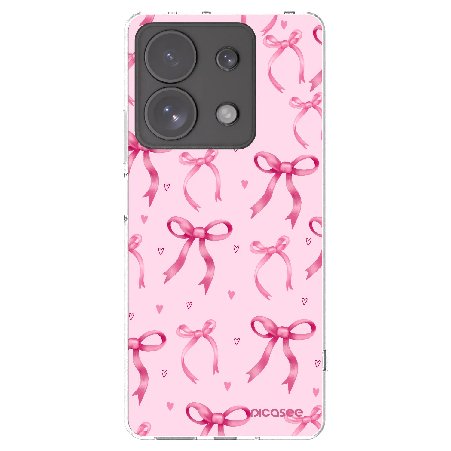 Picasee Xiaomi Redmi Note 13 Pro 4G Hülle - Transparentes Silikon - Bow Aesthetic