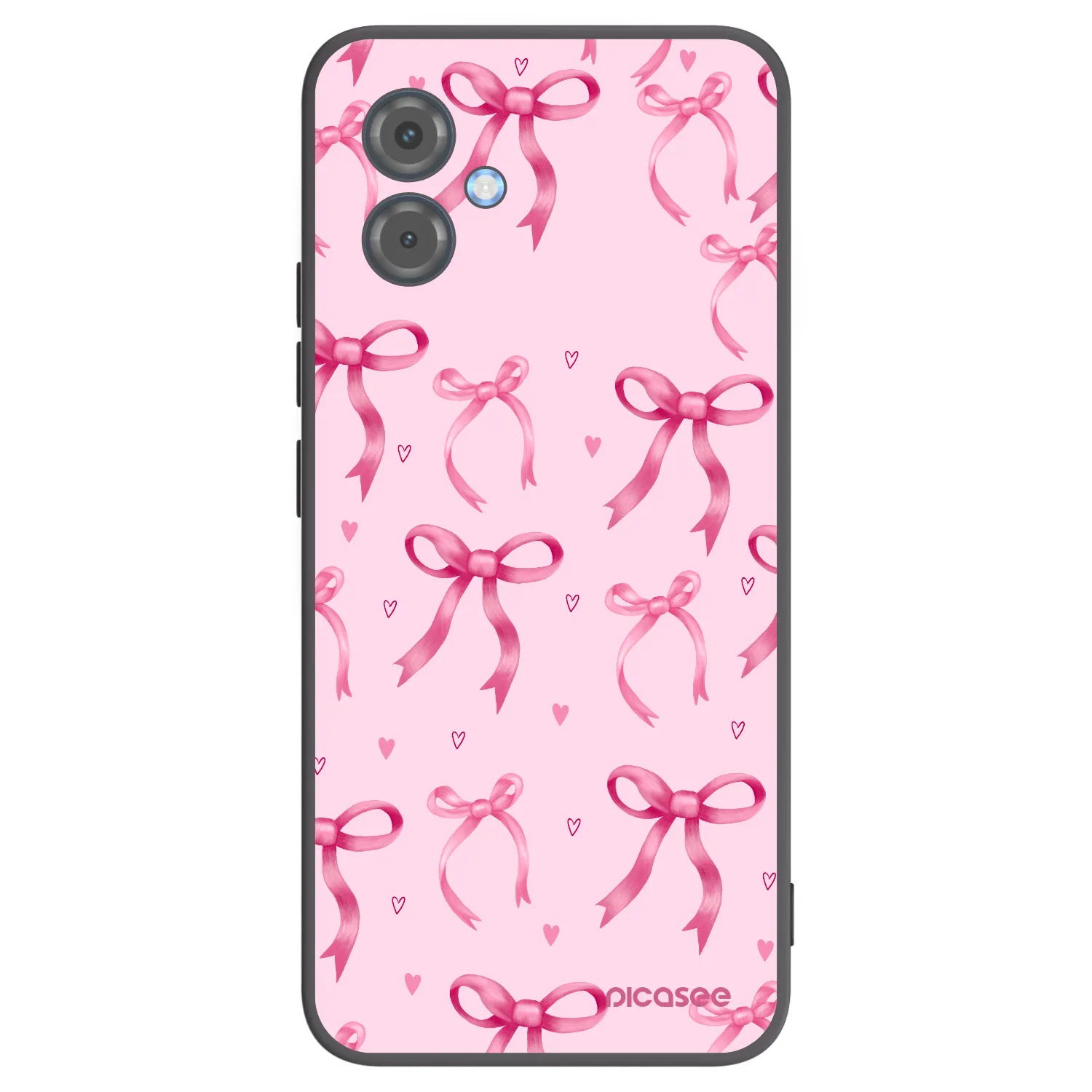 Picasee Motorola Moto G14 Hülle - Schwarzes Silikon - Bow Aesthetic