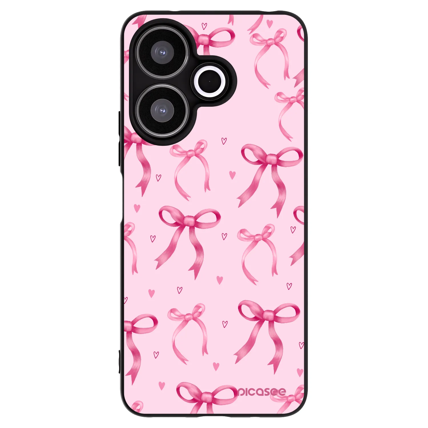 Picasee Xiaomi Redmi 13 4G Hülle - Schwarzes Silikon - Bow Aesthetic