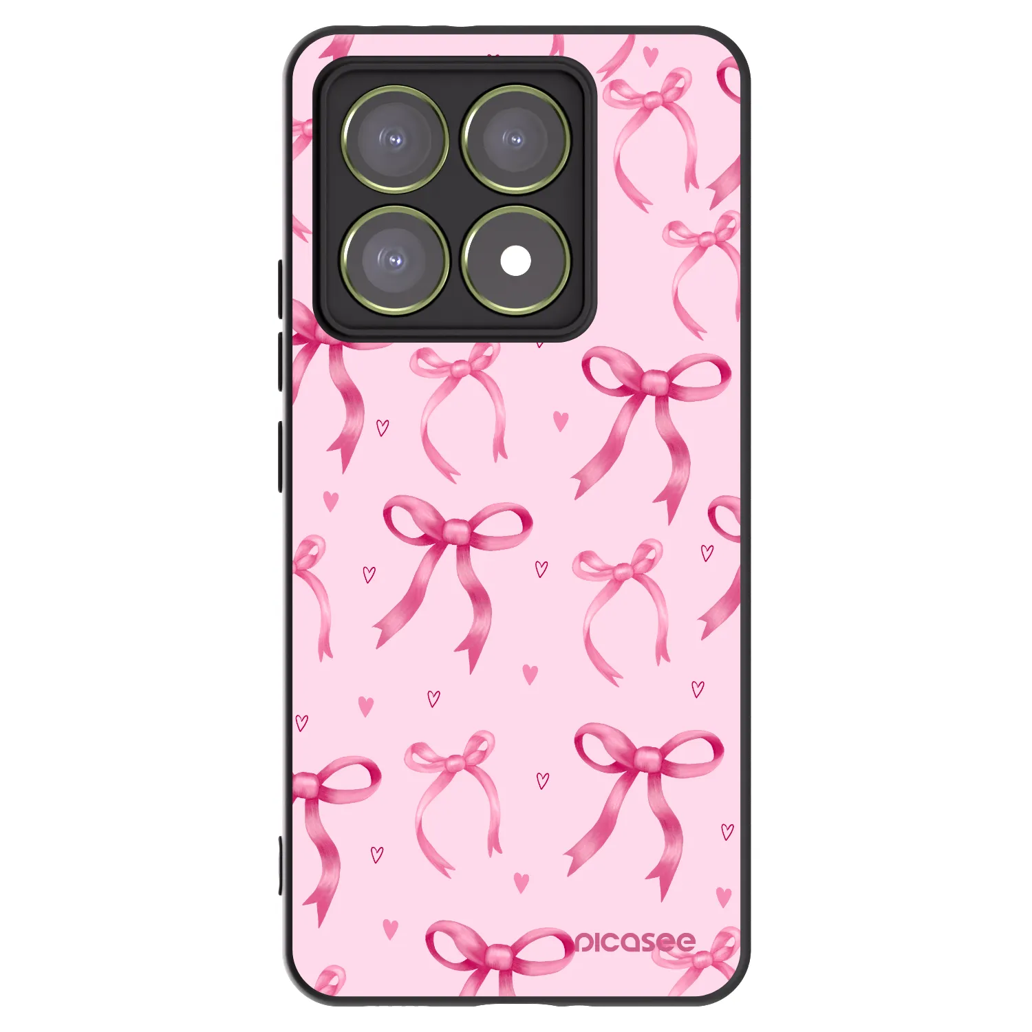 Picasee Xiaomi 14T Hülle - Schwarzes Silikon - Bow Aesthetic