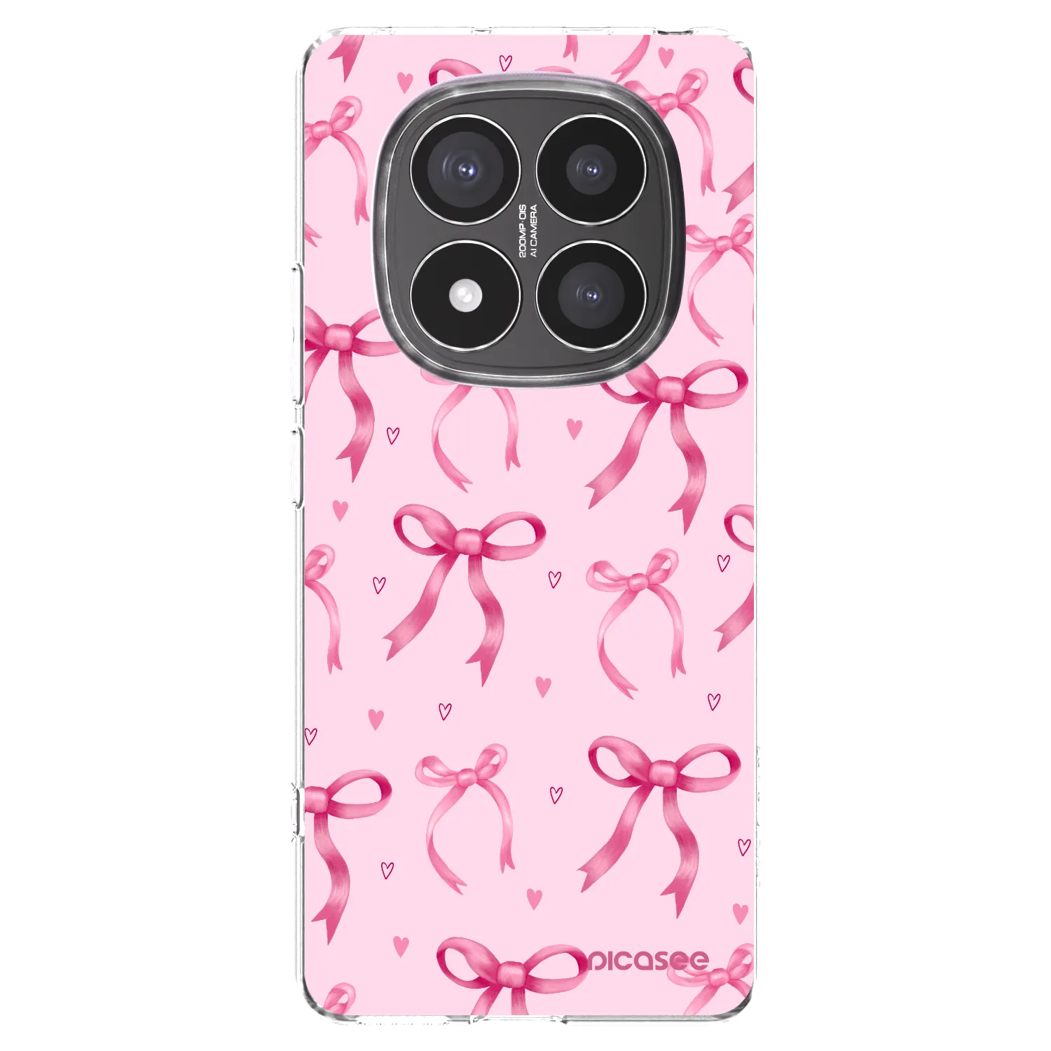 Picasee Xiaomi Redmi Note 14 Pro+ 5G Hülle - Transparentes Silikon - Bow Aesthetic