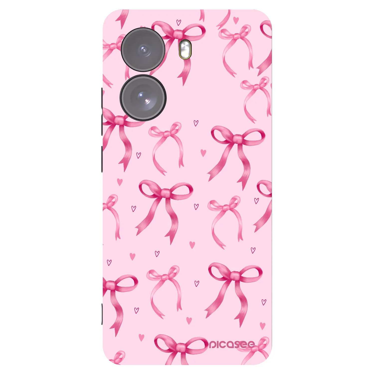 Picasee Xiaomi Poco X7 Hülle - Schwarzes Silikon - Bow Aesthetic