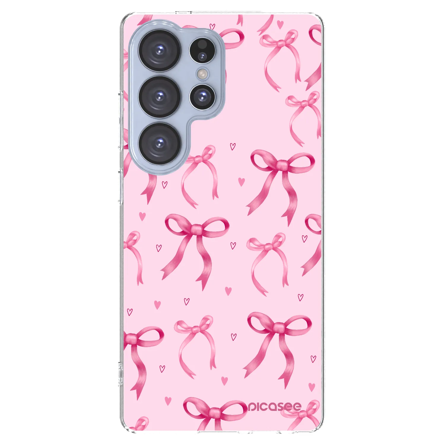 Picasee Samsung Galaxy S25 Ultra 5G Hülle - Transparentes Silikon - Bow Aesthetic