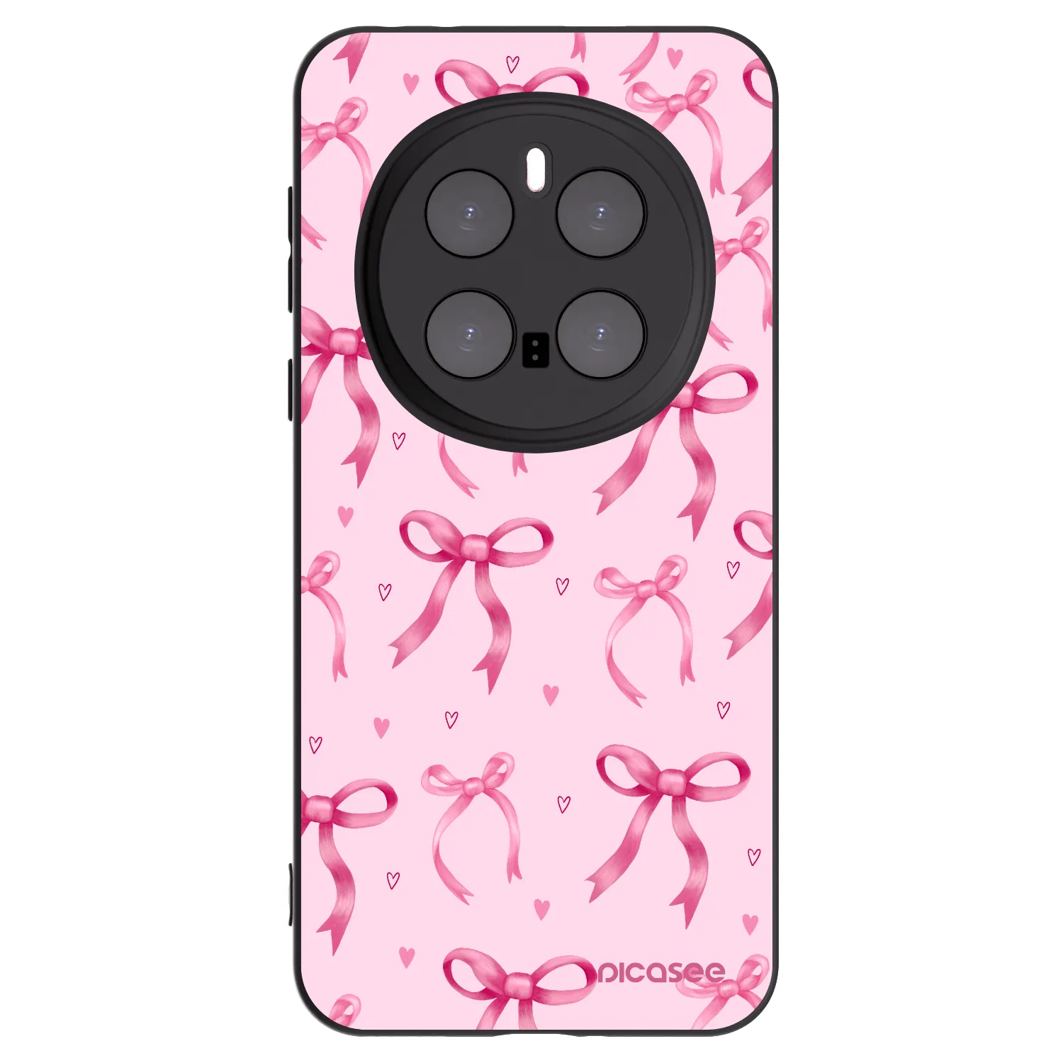 Picasee Honor Magic7 Pro 5G Hülle - Schwarzes Silikon - Bow Aesthetic