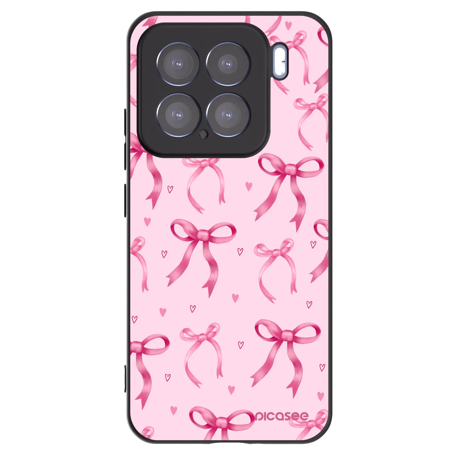 Picasee Xiaomi 15 Hülle - Schwarzes Silikon - Bow Aesthetic
