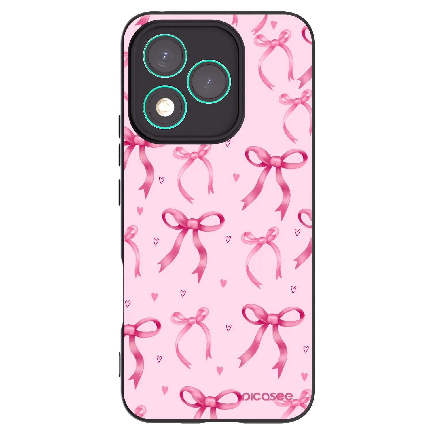 Picasee Honor 400 Lite 5G Hülle - Schwarzes Silikon - Bow Aesthetic