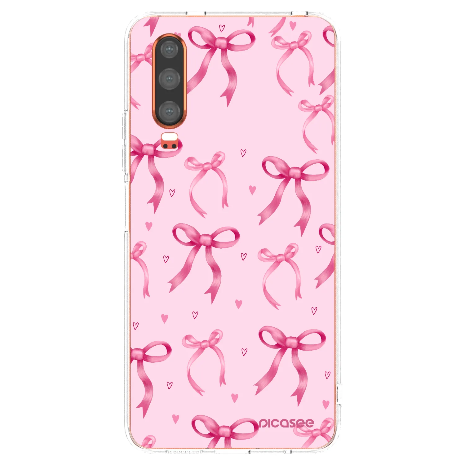 Picasee Huawei P30 Hülle - Transparentes Silikon - Bow Aesthetic