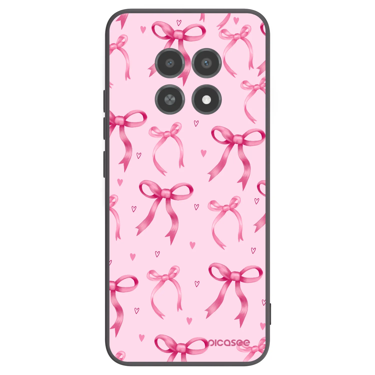Picasee Realme 12X Hülle - Schwarzes Silikon - Bow Aesthetic