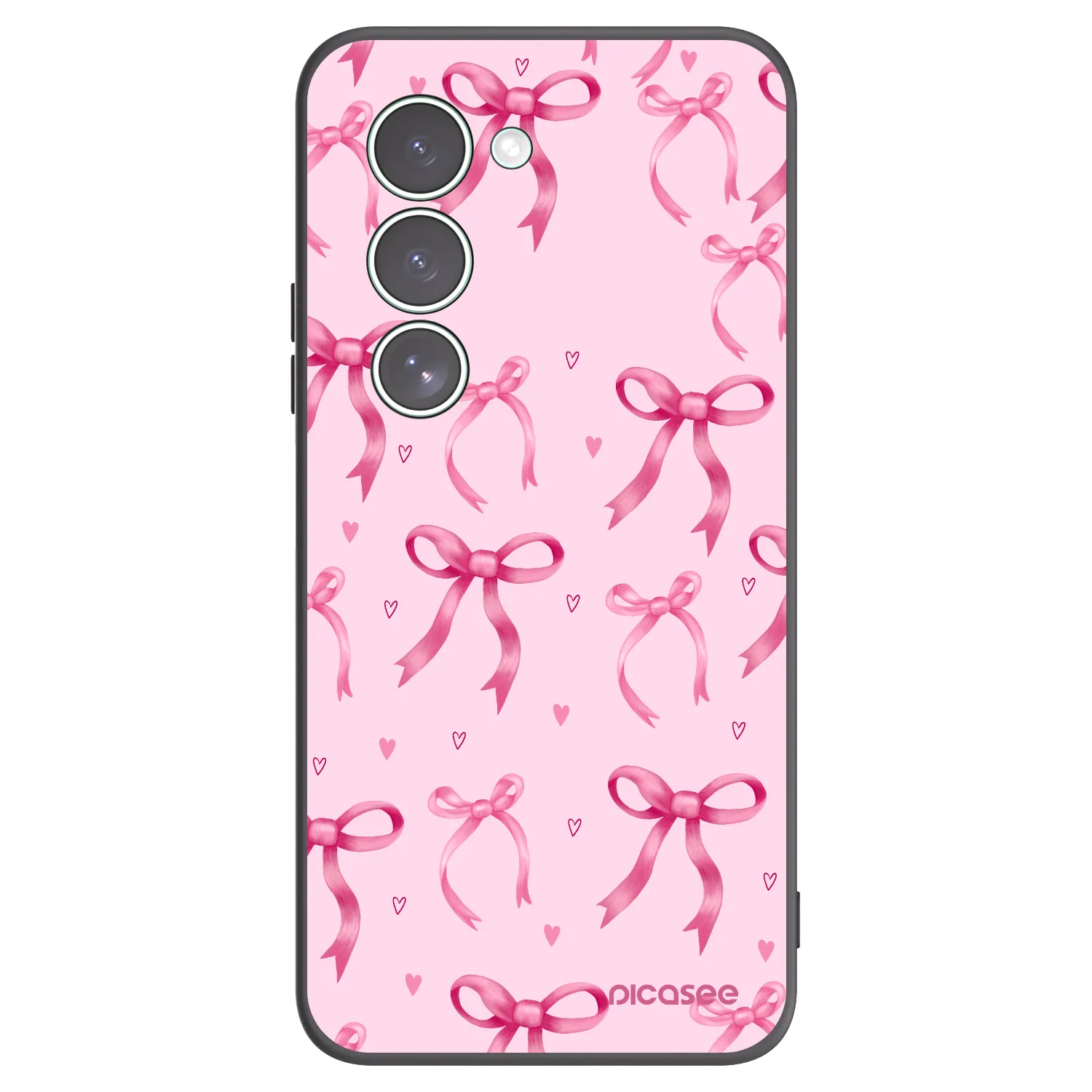 Picasee Xiaomi Redmi 15 5G Hülle - Schwarzes Silikon - Bow Aesthetic