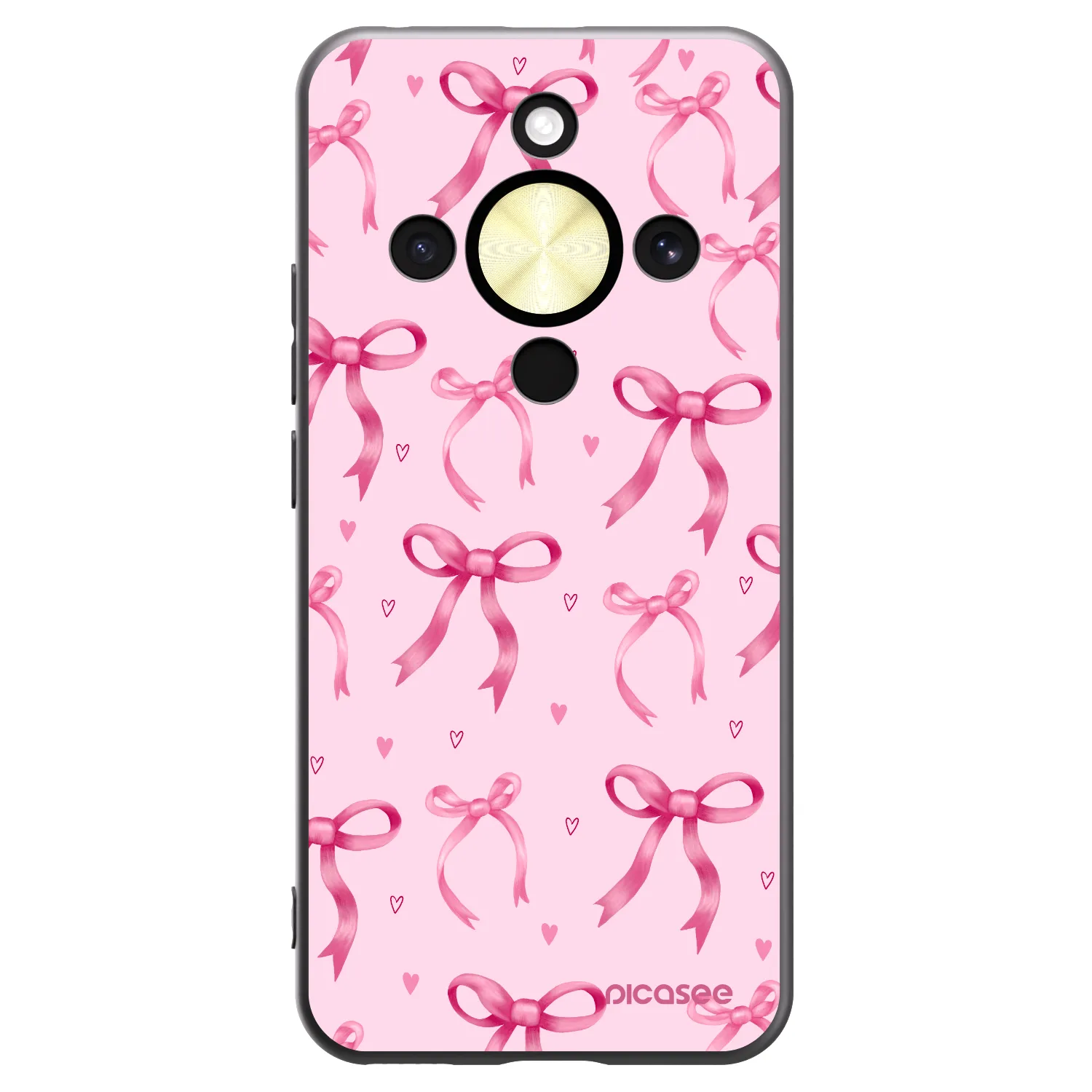 Picasee Honor Magic8 Lite 5G Hülle - Schwarzes Silikon - Bow Aesthetic