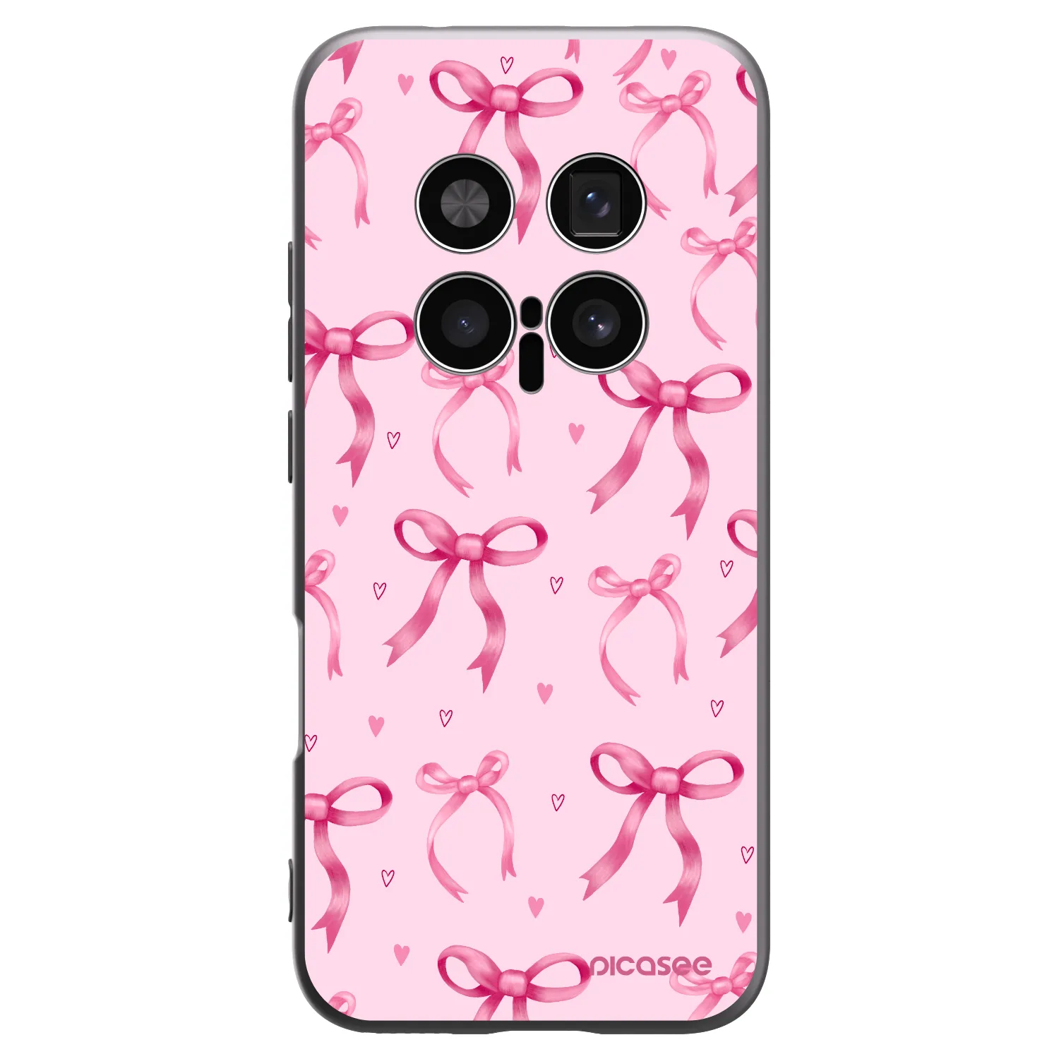 Picasee Honor Magic8 Pro 5G Hülle - Schwarzes Silikon - Bow Aesthetic