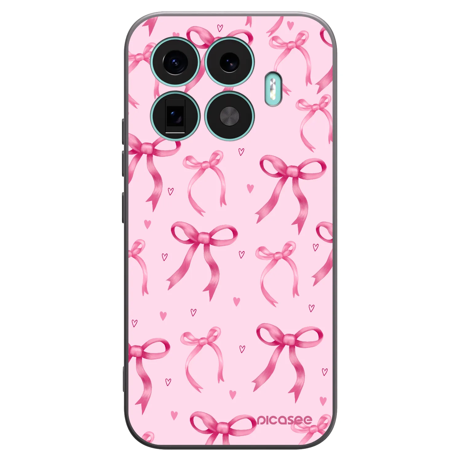 Picasee Xiaomi 17T Hülle - Schwarzes Silikon - Bow Aesthetic