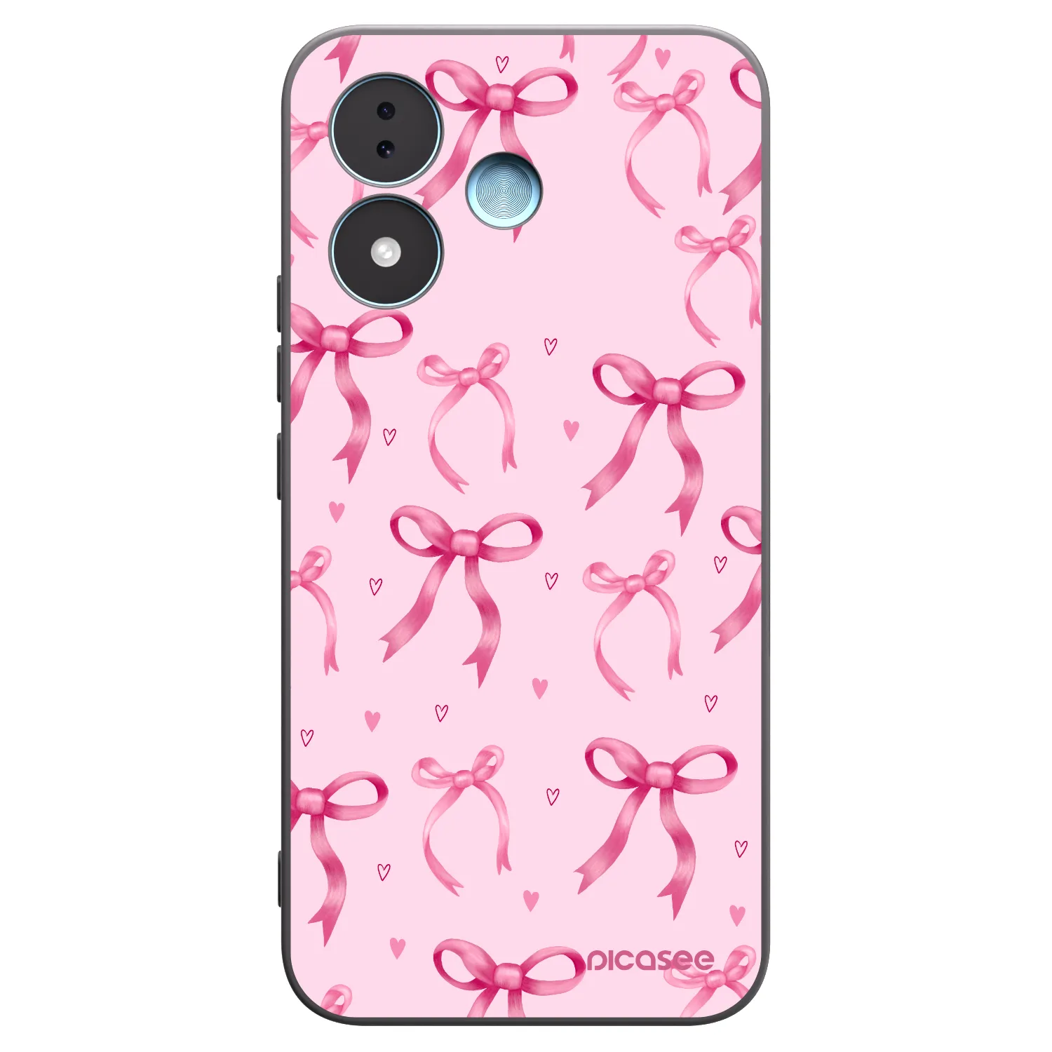 Picasee Xiaomi Redmi Note 17 5G Hülle - Schwarzes Silikon - Bow Aesthetic