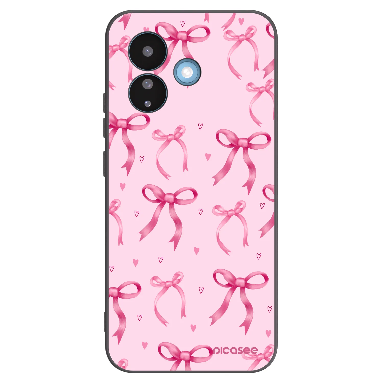 Picasee Xiaomi Redmi Note 17 Pro 5G Hülle - Schwarzes Silikon - Bow Aesthetic