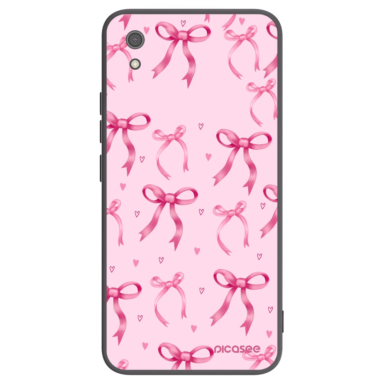 Picasee Xiaomi Redmi 7A Hülle - Schwarzes Silikon - Bow Aesthetic