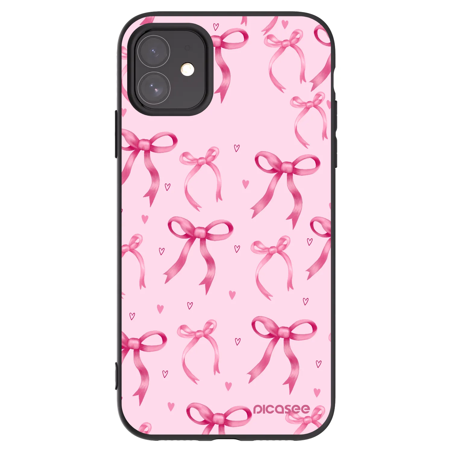 Picasee Apple iPhone 11 Hülle - Schwarzes Silikon - Bow Aesthetic