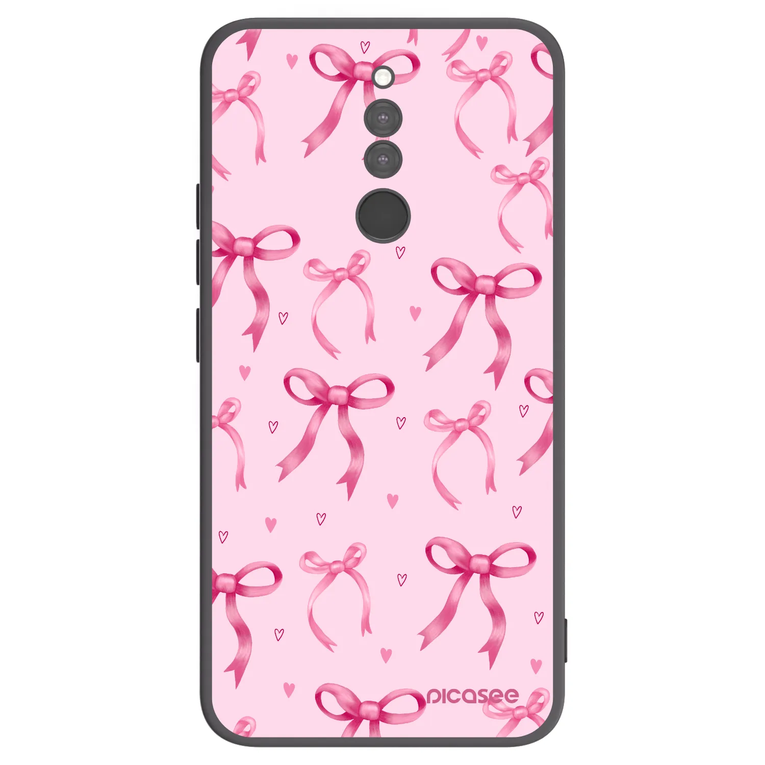 Picasee Xiaomi Redmi 8 Hülle - Schwarzes Silikon - Bow Aesthetic