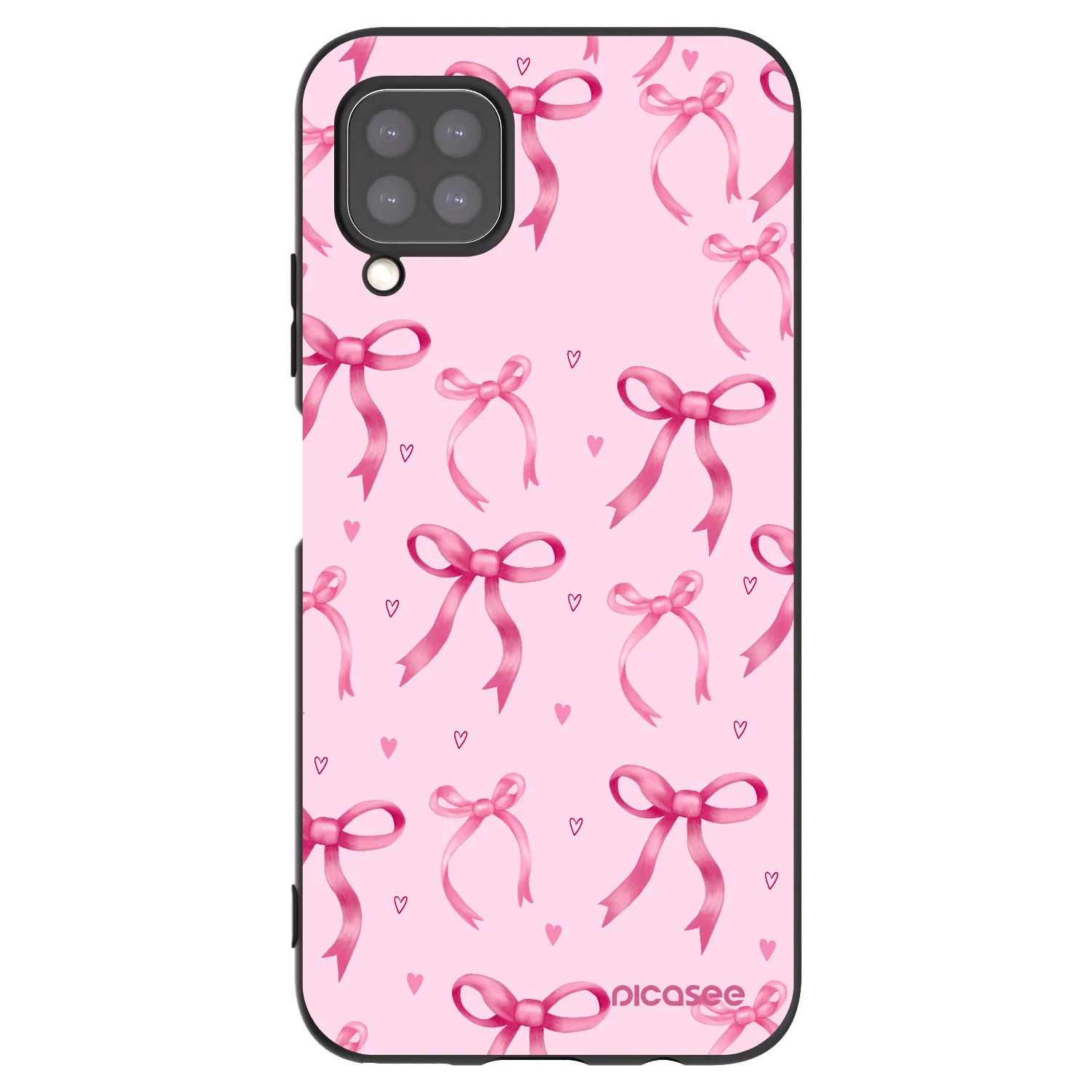 Picasee Huawei P40 Lite Hülle - Schwarzes Silikon - Bow Aesthetic