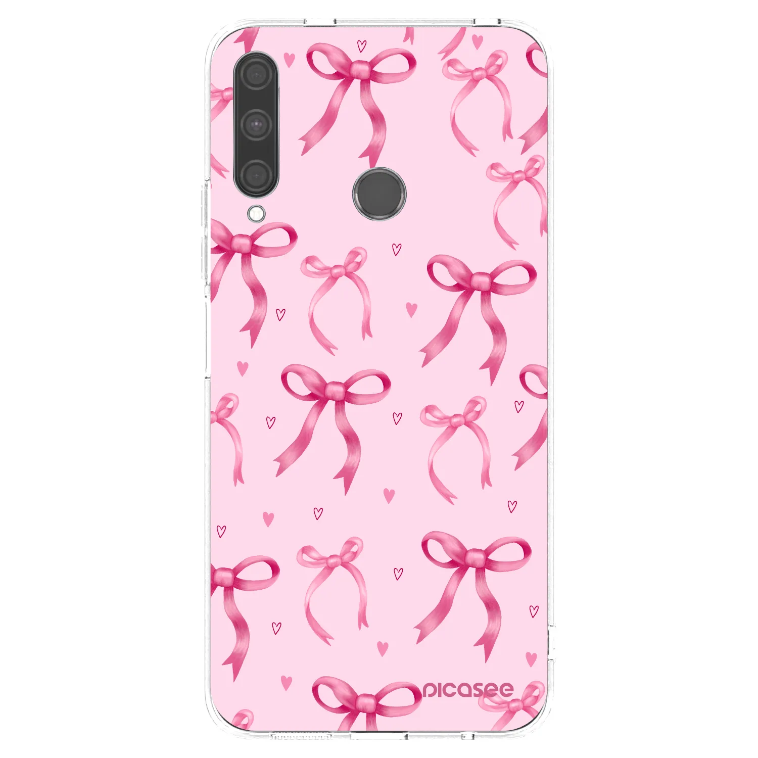 Picasee Huawei P40 Lite E Hülle - Transparentes Silikon - Bow Aesthetic