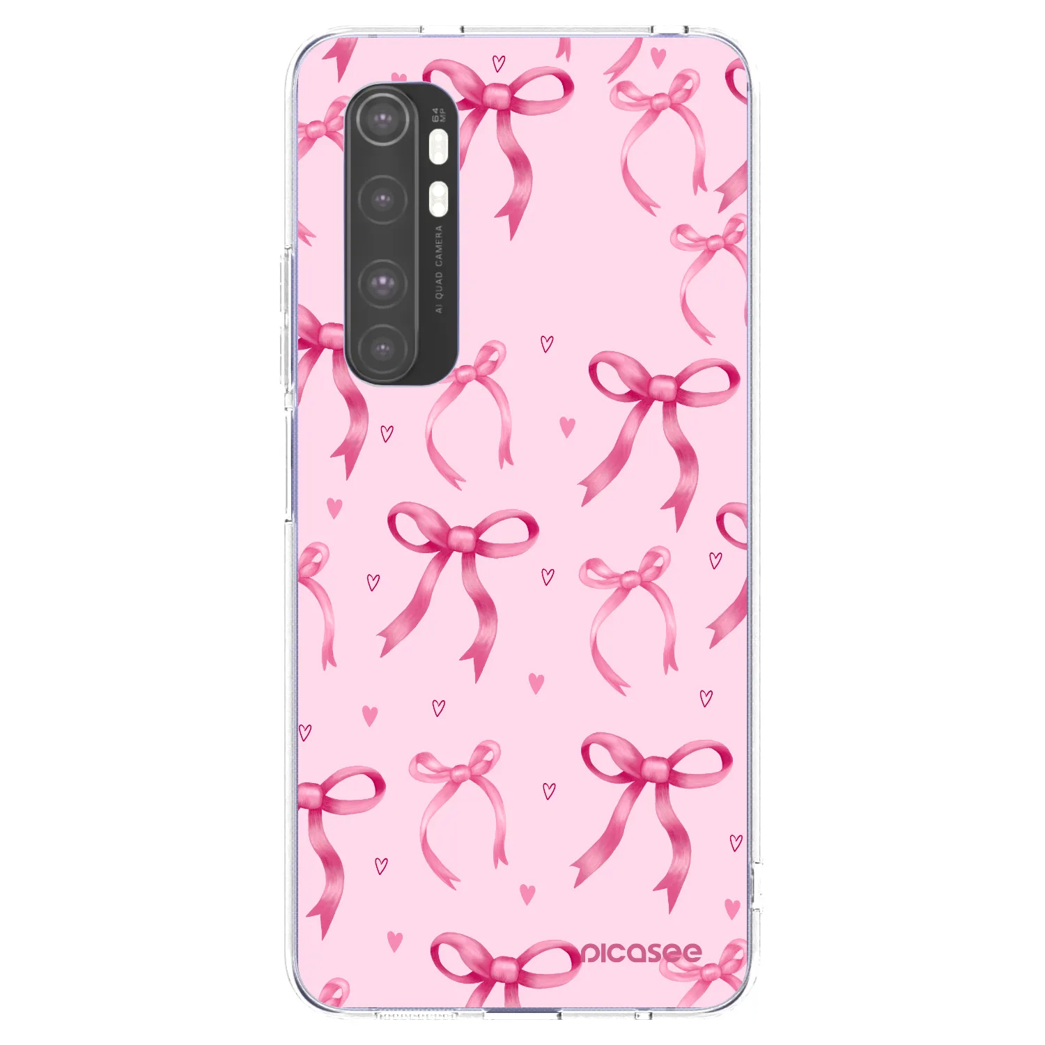 Picasee Xiaomi Mi Note 10 Lite Hülle - Transparentes Silikon - Bow Aesthetic