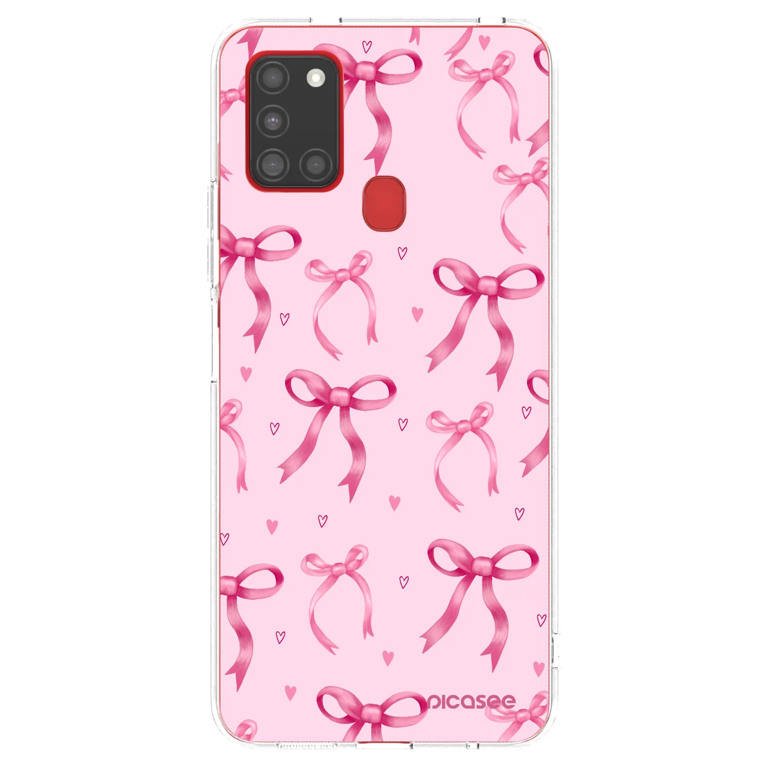 Picasee Samsung Galaxy A21s Hülle - Transparentes Silikon - Bow Aesthetic