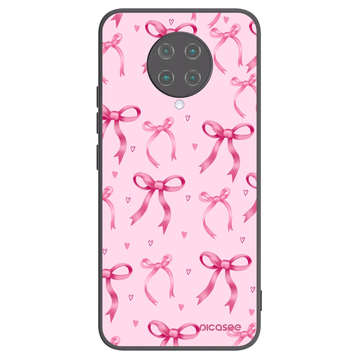Picasee Xiaomi Poco F2 Pro Hülle - Schwarzes Silikon - Bow Aesthetic