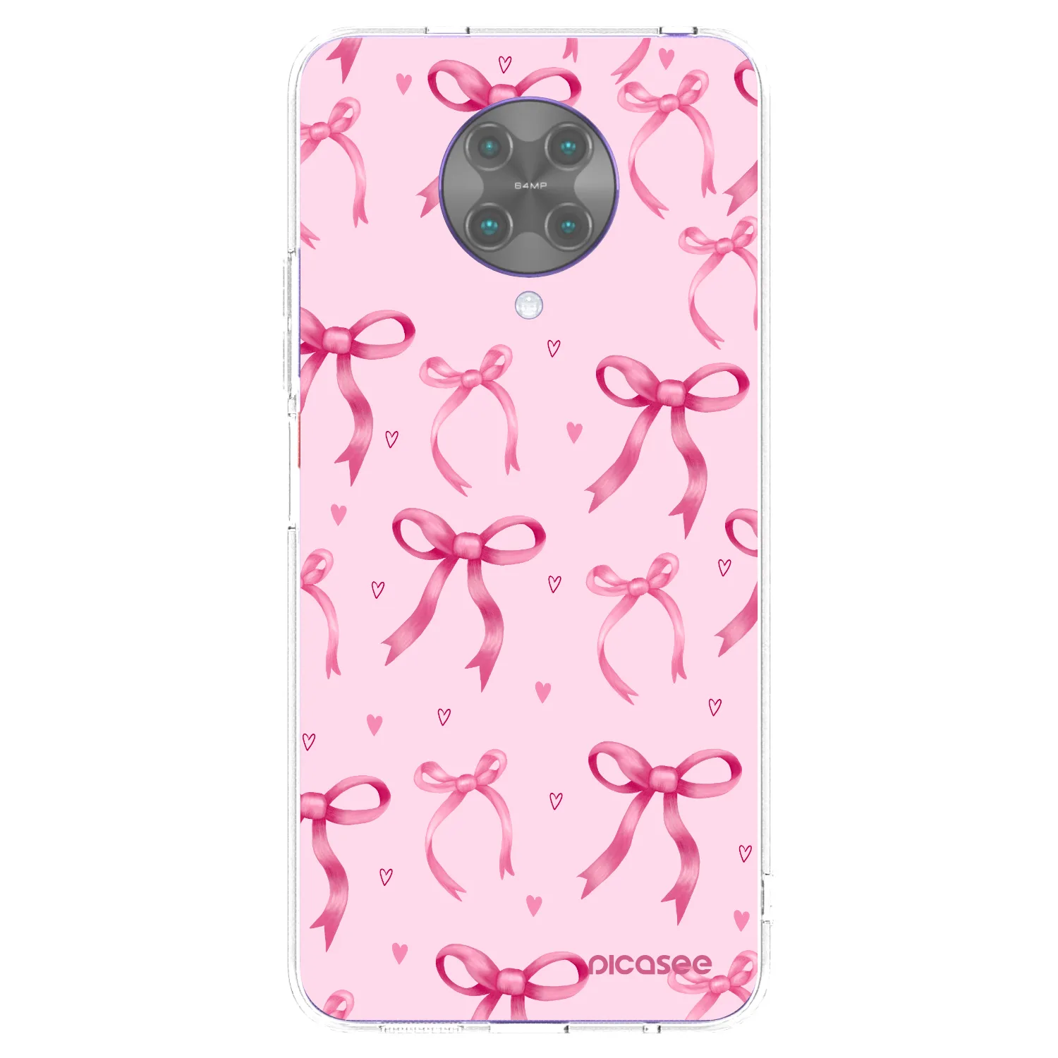 Picasee Xiaomi Poco F2 Pro Hülle - Transparentes Silikon - Bow Aesthetic