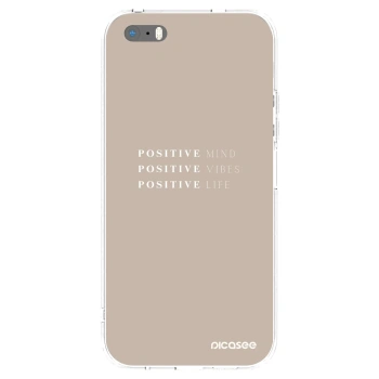 Picasee Apple iPhone 6 Plus/6S Plus Hülle - Transparentes Silikon - Positive Vibes