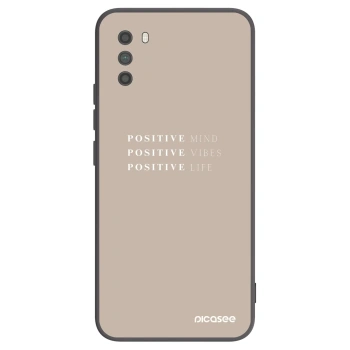 Picasee Xiaomi Poco M3 Hülle - Schwarzes Silikon - Positive Vibes