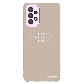 Picasee Samsung Galaxy A32 5G A326B Hülle - Transparentes Silikon - Positive Vibes