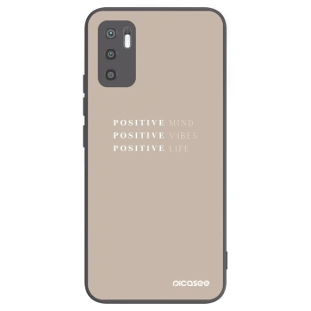 Picasee Xiaomi Redmi Note 10 5G Hülle - Schwarzes Silikon - Positive Vibes