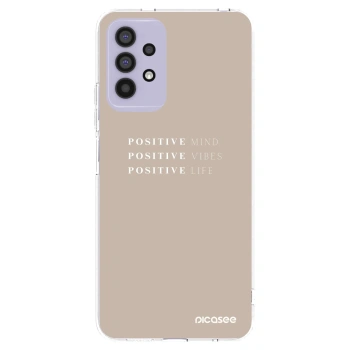 Picasee Samsung Galaxy A32 4G SM-A325F Hülle - Transparentes Silikon - Positive Vibes