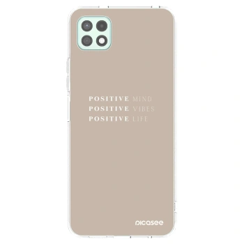 Picasee Samsung Galaxy A22 A226B 5G Hülle - Transparentes Silikon - Positive Vibes