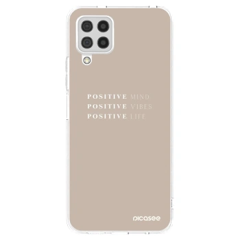 Picasee Samsung Galaxy A22 A225F 4G Hülle - Transparentes Silikon - Positive Vibes