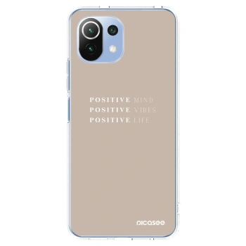 Picasee Xiaomi 11 Lite 5G NE Hülle - Transparentes Silikon - Positive Vibes